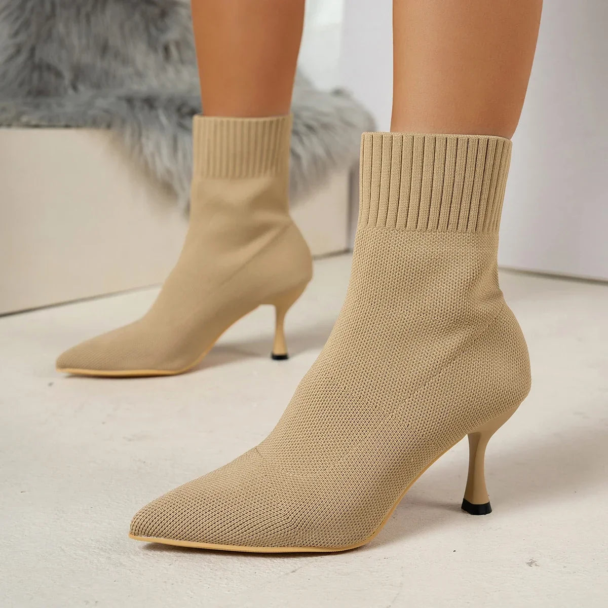The Noa Knit Boot