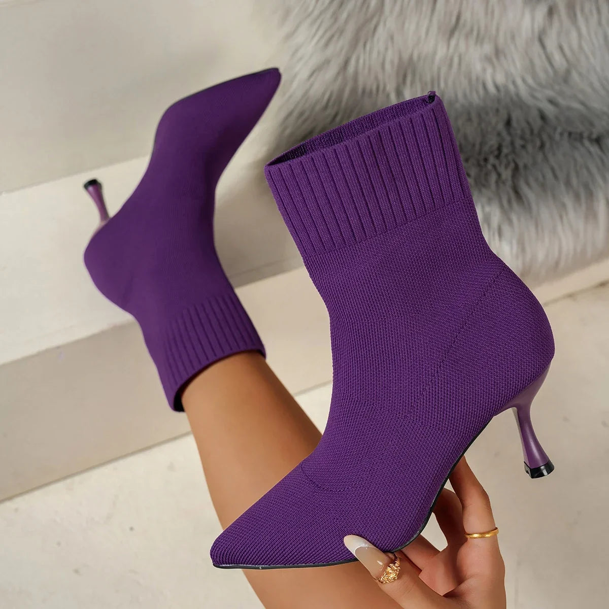 The Noa Knit Boot