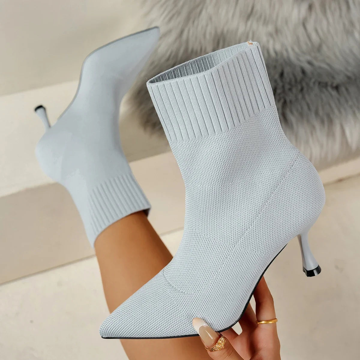 The Noa Knit Boot