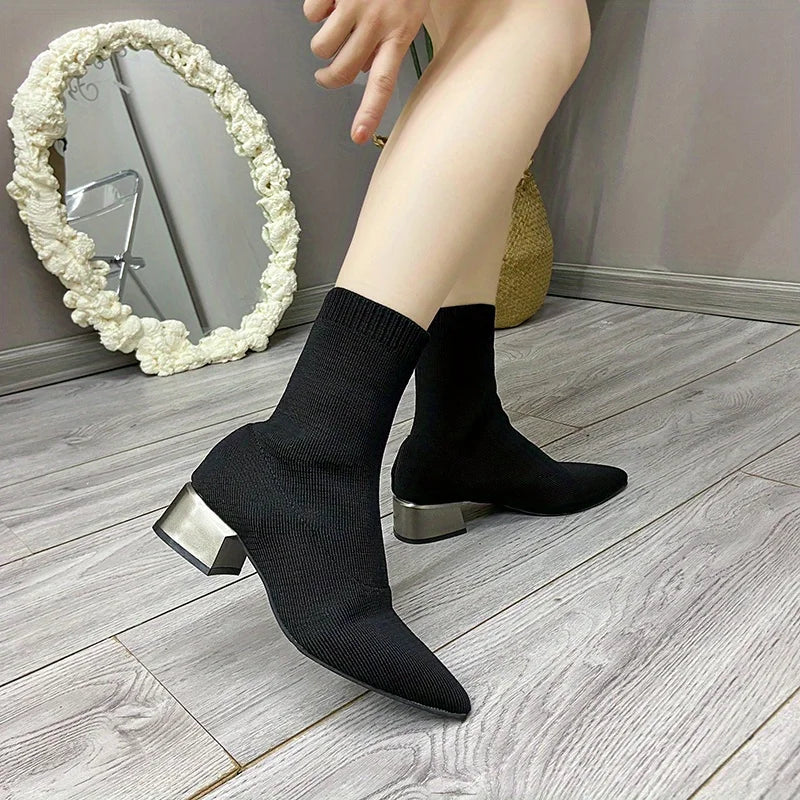 The Mira Knit Boot