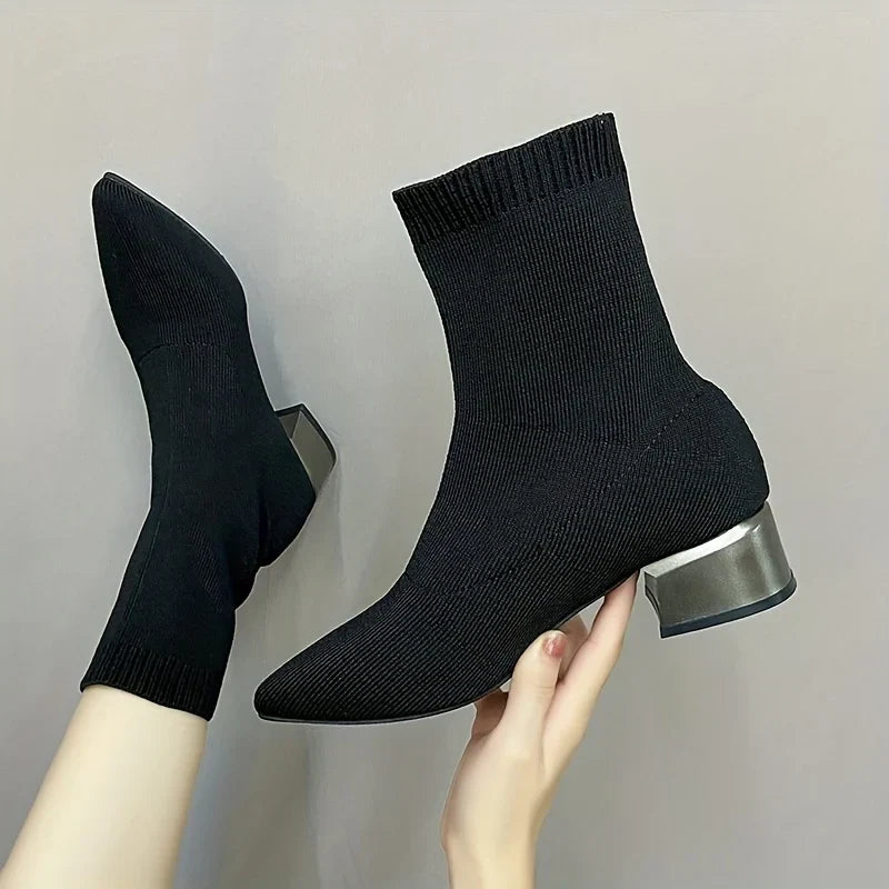 The Mira Knit Boot